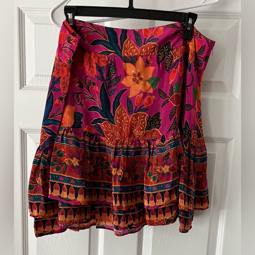 Farm Rio Pink Tapestry Blouse and Mini Skirt Set XL - Picture 6 of 7